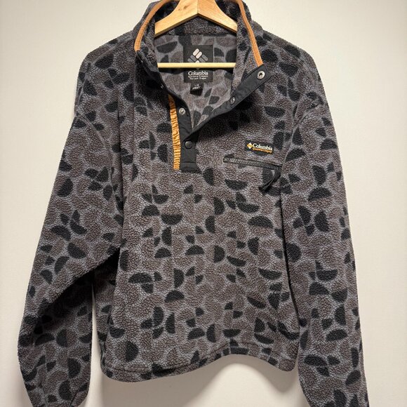 Columbia Women's Helvetia™ II Printed Cropped Half Snap Fleece Pullover Large - Picture 2 of 7